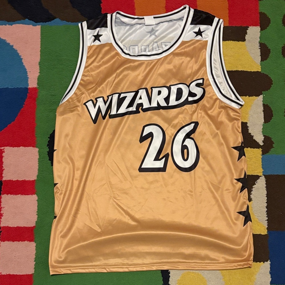 Gold Wizards 2006-2009 Replica Basketball Jersey